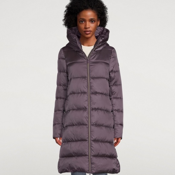 Like New Save the Duck Knee Length "Lightweight" Packable Puffer w Hood - Picture 5 of 8